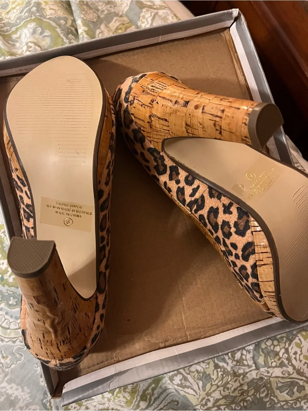 Brand new in box  Charlotte Russe Leopard Print  pumps size 6